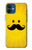 S1145 Yellow Mustache Sun Hülle Schutzhülle Taschen für iPhone 12 mini