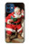 S1417 Santa Claus Merry Xmas Hülle Schutzhülle Taschen für iPhone 12 mini