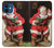 S1417 Santa Claus Merry Xmas Hülle Schutzhülle Taschen für iPhone 12 mini