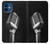 S1672 Retro Microphone Jazz Music Hülle Schutzhülle Taschen für iPhone 12 mini