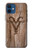S2183 Goat Wood Graphic Printed Hülle Schutzhülle Taschen für iPhone 12 mini
