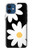S2315 Daisy White Flowers Hülle Schutzhülle Taschen für iPhone 12 mini