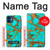 S2688 Aqua Copper Turquoise Gemstone Graphic Hülle Schutzhülle Taschen für iPhone 12 mini