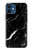 S2895 Black Marble Graphic Printed Hülle Schutzhülle Taschen für iPhone 12 mini