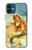 S3184 Little Mermaid Painting Hülle Schutzhülle Taschen für iPhone 12 mini