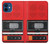 S3204 Red Cassette Recorder Graphic Hülle Schutzhülle Taschen für iPhone 12 mini