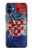 S3313 Croatia Flag Vintage Football Graphic Hülle Schutzhülle Taschen für iPhone 12 mini