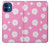 S3500 Pink Floral Pattern Hülle Schutzhülle Taschen für iPhone 12 mini