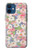 S3688 Floral Flower Art Pattern Hülle Schutzhülle Taschen für iPhone 12 mini