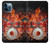 S1431 Skull Drum Fire Rock Hülle Schutzhülle Taschen für iPhone 12 Pro Max