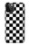 S1611 Black and White Check Chess Board Hülle Schutzhülle Taschen für iPhone 12 Pro Max
