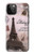 S2211 Paris Postcard Eiffel Tower Hülle Schutzhülle Taschen für iPhone 12 Pro Max