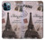 S2211 Paris Postcard Eiffel Tower Hülle Schutzhülle Taschen für iPhone 12 Pro Max