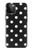 S2299 Black Polka Dots Hülle Schutzhülle Taschen für iPhone 12 Pro Max