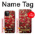 S2414 Red Blossoming Almond Tree Van Gogh Hülle Schutzhülle Taschen für iPhone 12 Pro Max