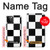 S2492 Black and White Check Hülle Schutzhülle Taschen für iPhone 12 Pro Max