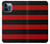 S2638 Black and Red Striped Hülle Schutzhülle Taschen für iPhone 12 Pro Max