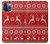 S2835 Christmas Reindeer Knitted Pattern Hülle Schutzhülle Taschen für iPhone 12 Pro Max
