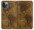 S2861 Antique World Map Hülle Schutzhülle Taschen für iPhone 12 Pro Max