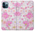 S3036 Pink Sweet Flower Flora Hülle Schutzhülle Taschen für iPhone 12 Pro Max