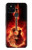 S0415 Fire Guitar Burn Hülle Schutzhülle Taschen für Google Pixel 5