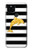 S2882 Black and White Striped Gold Dolphin Hülle Schutzhülle Taschen für Google Pixel 5