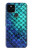 S3047 Green Mermaid Fish Scale Hülle Schutzhülle Taschen für Google Pixel 5