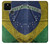 S3297 Brazil Flag Vintage Football Graphic Hülle Schutzhülle Taschen für Google Pixel 5