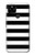 S1596 Black and White Striped Hülle Schutzhülle Taschen für Google Pixel 4a 5G