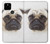 S1852 Pug Dog Hülle Schutzhülle Taschen für Google Pixel 4a 5G