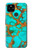 S2688 Aqua Copper Turquoise Gemstone Graphic Hülle Schutzhülle Taschen für Google Pixel 4a 5G