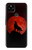 S2955 Wolf Howling Red Moon Hülle Schutzhülle Taschen für Google Pixel 4a 5G