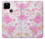 S3036 Pink Sweet Flower Flora Hülle Schutzhülle Taschen für Google Pixel 4a 5G
