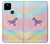 S3203 Rainbow Unicorn Hülle Schutzhülle Taschen für Google Pixel 4a 5G
