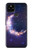 S3324 Crescent Moon Galaxy Hülle Schutzhülle Taschen für Google Pixel 4a 5G