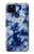 S3439 Fabric Indigo Tie Dye Hülle Schutzhülle Taschen für Google Pixel 4a 5G