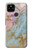 S3717 Rose Gold Blue Pastel Marble Graphic Printed Hülle Schutzhülle Taschen für Google Pixel 4a 5G