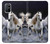 S0246 White Horse Hülle Schutzhülle Taschen für OnePlus 8T