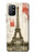 S2108 Eiffel Tower Paris Postcard Hülle Schutzhülle Taschen für OnePlus 8T