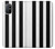 S2297 Black and White Vertical Stripes Hülle Schutzhülle Taschen für OnePlus 8T