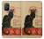 S2739 Chat Noir Black Cat Vintage Hülle Schutzhülle Taschen für OnePlus 8T