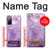 S2690 Amethyst Crystals Graphic Printed Hülle Schutzhülle Taschen für Samsung Galaxy S20 FE