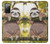 S3138 Cute Baby Sloth Paint Hülle Schutzhülle Taschen für Samsung Galaxy S20 FE