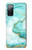 S3399 Green Marble Graphic Print Hülle Schutzhülle Taschen für Samsung Galaxy S20 FE