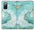 S3399 Green Marble Graphic Print Hülle Schutzhülle Taschen für Samsung Galaxy S20 FE