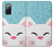 S3542 Cute Cat Cartoon Hülle Schutzhülle Taschen für Samsung Galaxy S20 FE