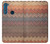 S3752 Zigzag Fabric Pattern Graphic Printed Hülle Schutzhülle Taschen für Motorola One Fusion+