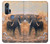 S1292 Dusty Elephant Egrets Hülle Schutzhülle Taschen für Motorola Edge+