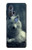 S1516 White Wolf Hülle Schutzhülle Taschen für Motorola Edge+