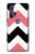 S1849 Pink Black Chevron Zigzag Hülle Schutzhülle Taschen für Motorola Edge+